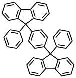 pDPFB, 1,4-Bis(9-phenyl-9H-fluoren-9-yl)benzene