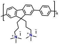 PFN-FP-I, Poly[(9,9-bis(3'-(N,N-trimethylamino)propyl)-2,7-fluorene)-alt-1,4-phenylene]diiodide