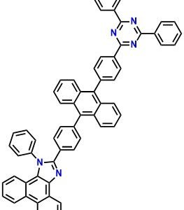 PIAnTAZ, 2-(4-(10-(4-(4,6-Diphenyl-1,3,5 -triazin-2-yl)phenyl)anthracen-9-yl)phenyl)-1-phenyl-1H-phenanthro[9,10-d]imidazole