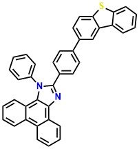 PPIS, 2-(4-(Dibenzo[b,d]thiophen-2-yl)phenyl)-1-phenyl-1H-phenanthro[9,10-d]imidazole