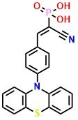 PTZ-CPA, (E)-(2-(4-(10H-phenothiazin-10-yl)phenyl)-1-cyanovinyl)phosphonic acid