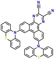 PTZ-DCPP, 7,10-Di(10H-phenothiazin-10-yl)dibenzo[f,h]quinoxaline-2,3-dicarbonitrile