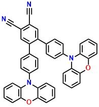 Px-VPN, 4,4''-Di-10H-phenoxazin-10-yl[1,1':2',1''-terphenyl]-4',5'-dicarbonitrile