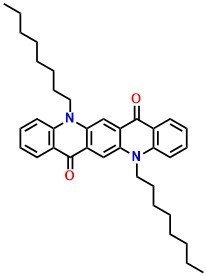 QA-C8, 5,12-Dioctylquinolino[2,3-b]acridine-7,14(5H,12H)-dione
