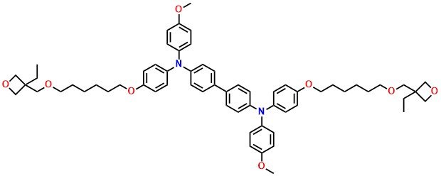 QUPD, N4,N4'-Bis(4-(6-((3-ethyloxetan-3-yl)methoxy)hexyloxy)phenyl)-N4,N4'-bis(4-methoxyphenyl)biphenyl-4,4'-diamine