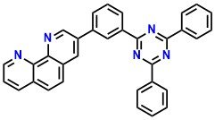 TRZ-m-Phen, 3-(3-(4,6-Diphenyl-1,3,5-triazin-2-yl)phenyl)-1,10-phenanthroline