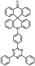 TRZ-p-ACRSA, 10-(4-(4,6-Diphenyl-1,3,5-triazin-2-yl)phenyl)-10H,10'H-spiro[acridine-9,9'-anthracen]-10'-one